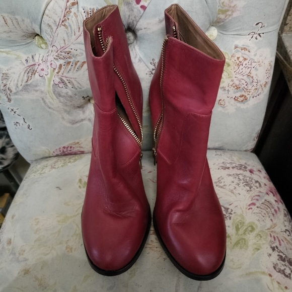 Calvin Klein Red Booties - Picture 2 of 7